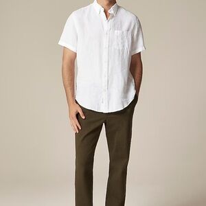 J.Crew Tall short-sleeve Baird McNutt Irish linen shirt